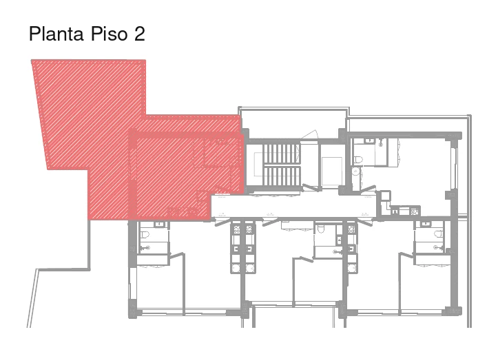 Localização da fração H no piso