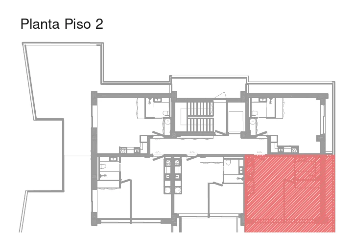 Localização da fração K no piso
