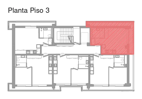 Localização da fração Q no piso